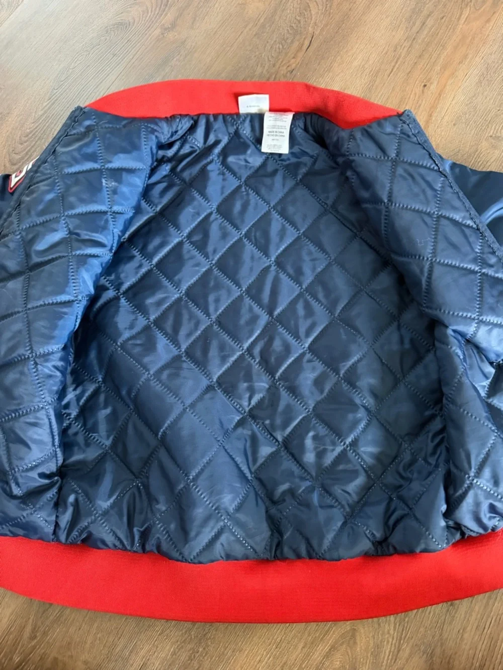 Super Mario Power-Up Bomber Jacket, size 10/12 Blue